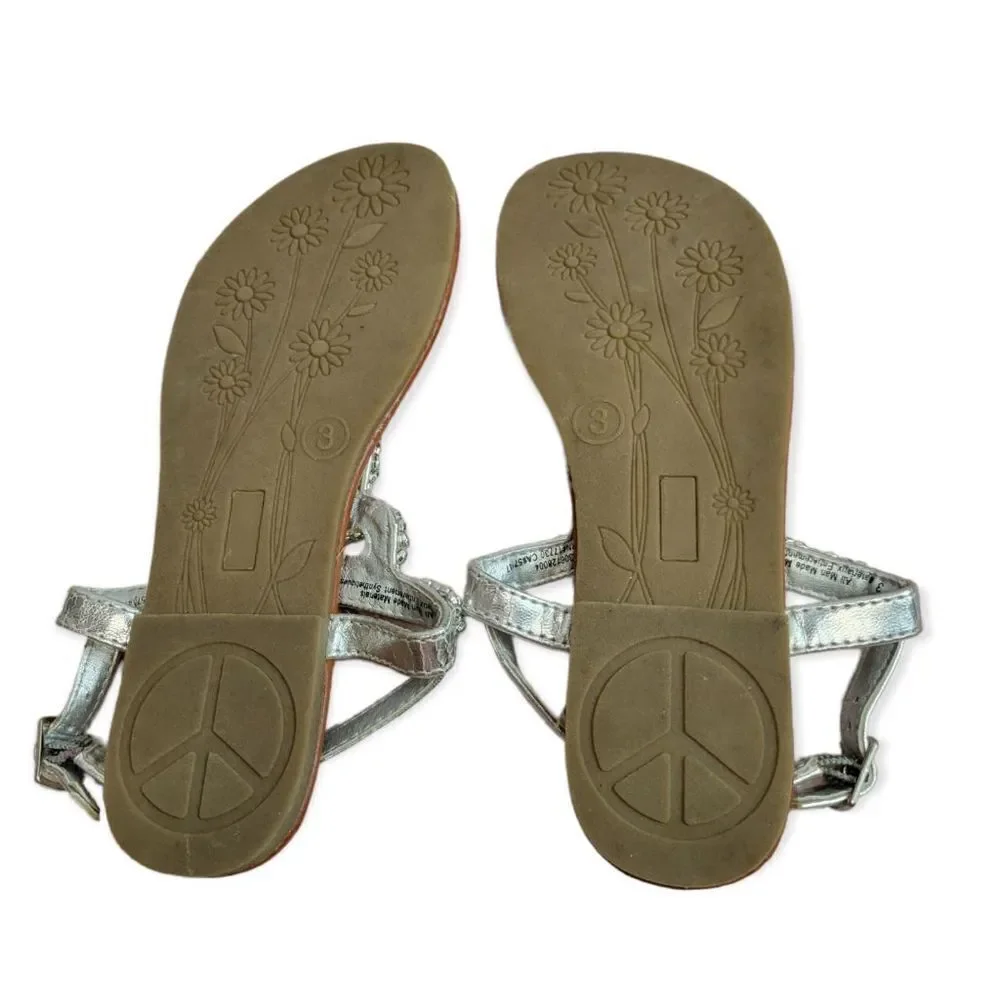 Cherokee silver sandals 3